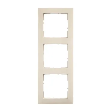 SUNO Рамка декоративная универсальная 3-постовая Цвет "Слоновая кость" | 721583 | Legrand