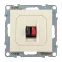 SUNO Аудиорозетка с пружинными зажимами одиночная. Цвет "Слоновая кость" | 721292 | Legrand