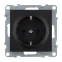 SUNO Силовая розетка 2К+З 16А 250В.Винтовые зажимы. Цвет "Антрацит" | 721425 | Legrand
