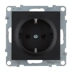SUNO Силовая розетка 2К+З 16А 250В.Винтовые зажимы. Цвет "Антрацит" | 721425 | Legrand
