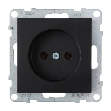 SUNO Силовая розетка 2К 16А 250В. Винтовые зажимы. Цвет "Антрацит" | 721433 | Legrand
