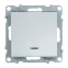SUNO Выключатель 10АХ 250В с подсветкой/индикацией. Безвинтовые зажимы. Цвет "Алюминий" | 721311 | Legrand