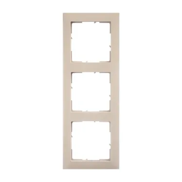 SUNO Рамка декоративная универсальная 3-постовая Цвет "Песочный" | 721533 | Legrand