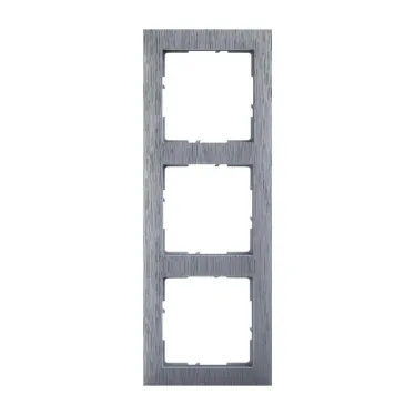 SUNO Рамка декоративная универсальная 3-постовая Цвет "Матовый алюминий" | 721563 | Legrand