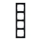 SUNO Рамка декоративная универсальная 4-постовая Цвет "Темно-серый" | 721554 | Legrand