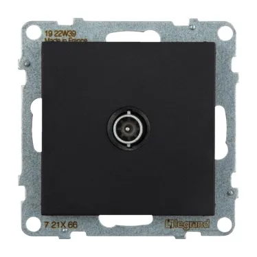 SUNO Розетка ТВ оконечная 10дБ 0-862 МГц. Цвет "Антрацит" | 721466 | Legrand