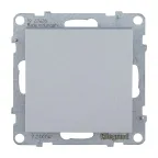 SUNO Выключатель 16АХ 250В. Безвинтовые зажимы. Цвет "Алюминий" | 721304 | Legrand