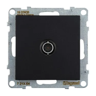 SUNO Розетка ТВ c топологией "звезда" 0-2400 МГц. Цвет "Антрацит" | 721464 | Legrand