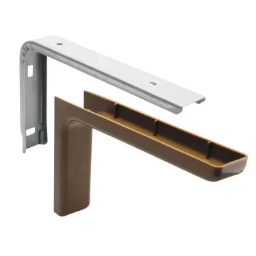 Консоль с декоративной накладкой, 240 мм, коричневый (1 шт)  - накл. | 129959 | Tech-KREP