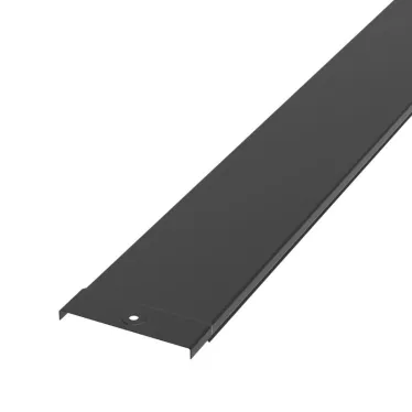 Крышка лотка 100х3000 (0,7 мм) RAL 9005 (24 м/уп) | PR16.9867 | Промрукав