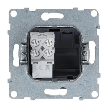 SUNO Телефонная розетка RJ11 одиночная. Цвет "Алюминий" | 721361 | Legrand