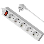 Удлинитель с сетевым фильтром ES 3 3 м, белый, 5 розеток