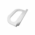                  Ручка большая трапецевидная, 45х33 мм, пластик, белый (2 шт) - пакет  | 142797 | Tech-KREP
               