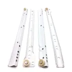 Направляющие роликовые 400 мм белый (компл)  - накл  | 130863 | Tech-KREP