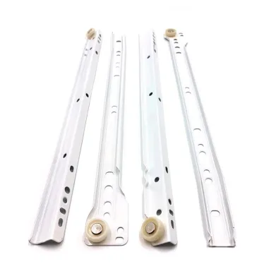 Направляющие роликовые 400 мм белый (компл)  - накл  | 130863 | Tech-KREP