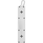 Удлинитель с сетевым фильтром ES 3 3 м, белый, 5 розеток