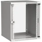                  Шкаф LINEA WE 15U 600x600мм дверь стекло серый
               