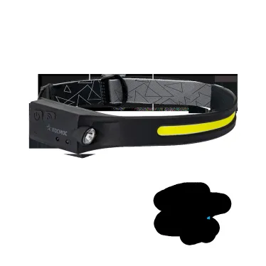 Фонарь налобный аккум сенсорн/20ВтCOB+2ВтXPE/Li-po 102540 1200mAh/гибк корп/USBtC