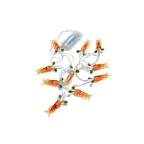 Гирлянда-Морковки акрил 1,35м световая часть + 0,3м