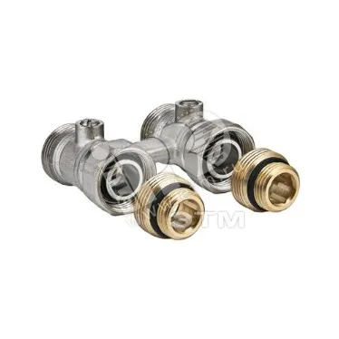 Узел для нижнего подключения радиатора 1/2'x3/4' евроконус (комплект)