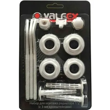 Комплект для монтажа радиаторов с 3-мя кронштейн ами 3/4''