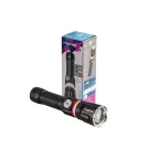 Фонарь ручной аккумуляторный 5Вт+16SMD 1Вт, 4 режима, зум-линза, Li-ion18650 1200mAh