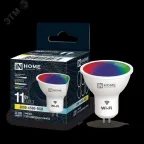 Лампа светодиодная LED-JCDR-RGBW-SMART 11Вт 230В димм. GU5.3 3000-6500К 990Лм IN HOME