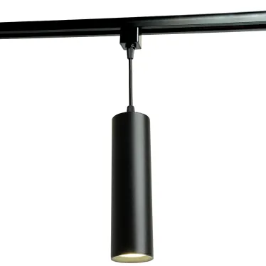 Светильник трековый на шинопровод ДПО GU10 без лампы на подвесе черный