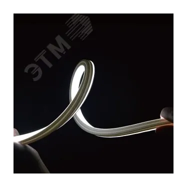 Гибкий неон 8Вт/м 24В 4000K IP67 544LED/м MOONLIGHT-3D-X544-10x10mm 5 м (вывод боковой, 3 года)