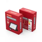 Прожектор светодиодный СДО 50 Вт 4000 Лм 6500К с датчиком движения