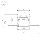 Профиль LINIA25-FANTOM-2000 ANOD