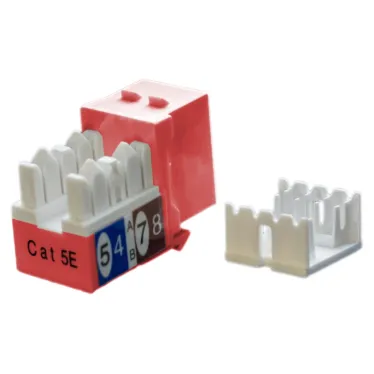 Вставка Keystone Jack RJ-45(8P8C) категория 5e красная