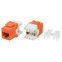Вставка Keystone Jack RJ-45(8P8C) категория 5e оранжевая