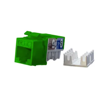 Вставка Keystone Jack RJ-45(8P8C) категория 6 зеленая