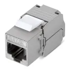 Модуль Keystone Jack RJ-45(8P8C) FTP экранированный CAT 5e тип 180град самозажимной