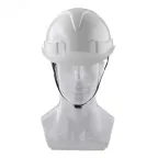 Каска защитная с храповым механизмом, модель Европласт (К-03), белая