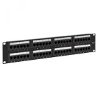 Патч-панель TERACOM CS 19'' Cat.6A 1U полный экран STP 24 порта RJ-45 Dual IDC с органайзером