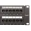 Патч-панель TERACOM CS 19'' Cat.6A 1U полный экран STP 24 порта RJ-45 Dual IDC с органайзером
