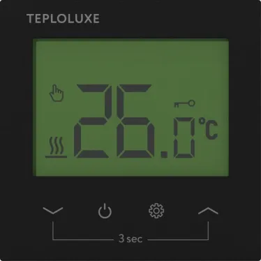 Терморегулятор электронный Теплолюкс Pontus черный | 100037088300 | Теплолюкс