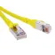 Патч-корд экранированный CAT6A SF/UTP 4х2, LSZH, желтый, 0.5м | RN6ASF4505YL | DKC