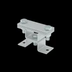 Универсальный держатель на мостовой опоре двойной для полосы до 40 мм с 3 пластинами HD | XUDMO3-B40 HD | КМ - профиль