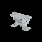 Универсальный держатель на мостовой опоре двойной для полосы до 40 мм с 2 пластинами HD | XUDMO2-B40 HD | КМ - профиль