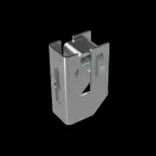 Скоба держатель для прутка D6-8 мм и полосы до 60х8 мм с болтом М8х25 TD | SDPP-BT8-25 TD | КМ - профиль