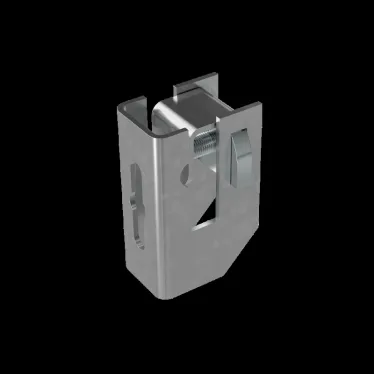 Скоба держатель для прутка D6-8 мм и полосы до 60х8 мм с болтом М8х25 TD | SDPP-BT8-25 TD | КМ - профиль