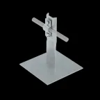 Приклееваемый держатель болтовой для прутка D5-10 мм без отверстий в основании H90 мм ZN | PDBBO-H90-D5-10 ZN | КМ - профиль