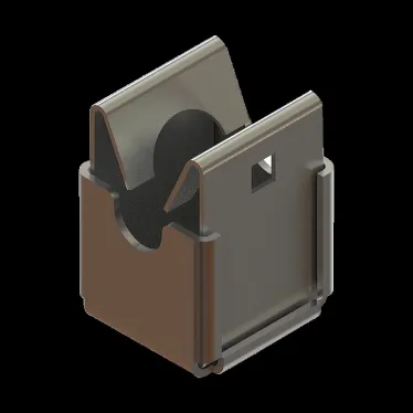 Держатель для прутка D8 мм "Быстрый монтаж" INOX304 | DBM-D8 INOX304 | КМ - профиль