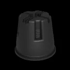 Держатель пластиковый X-образный для прутка D8-10 мм H100 мм с утяжелителем | DPPUX-H100-D8-10 | КМ - профиль