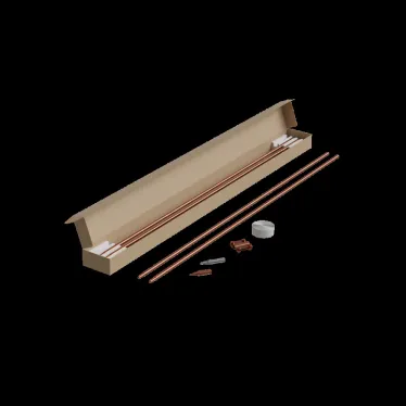 Комплект заземления из 4 стержней D-16 мм L-6 м безмуфтовый (конус Морзе) SCU | KTZ-D16-L6 SCU | КМ - профиль