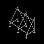 Опорная конструкция для установки нескольких солнечных панелей/коллекторов TECHNORAPTOR STEELFOOT HD | KM-TR-STF-SSfMMPI-C HD | КМ - профиль