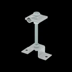                  Универсальный соединитель на мостовой опоре для прутка D6-12 мм H80 ZN | USMO-H80-6-12 ZN | КМ - профиль
               